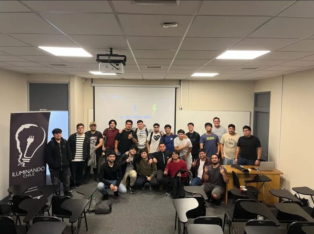 Estudiantes de Iluminando Chile