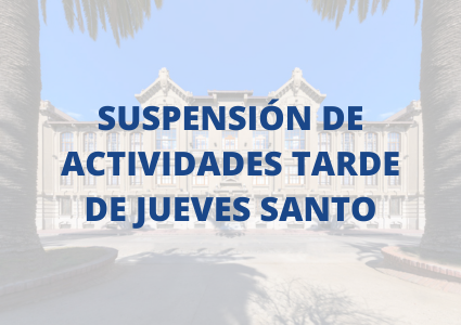 Suspensión de actividades Jueves Santo